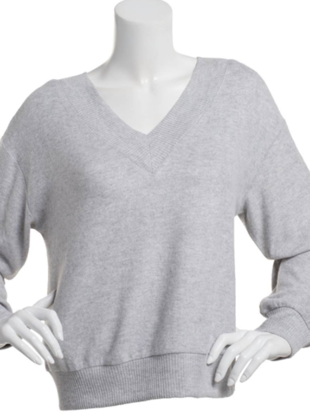 Juniors Derek Heart Cozy V-Neck Sweatshirt SIZE L NWT